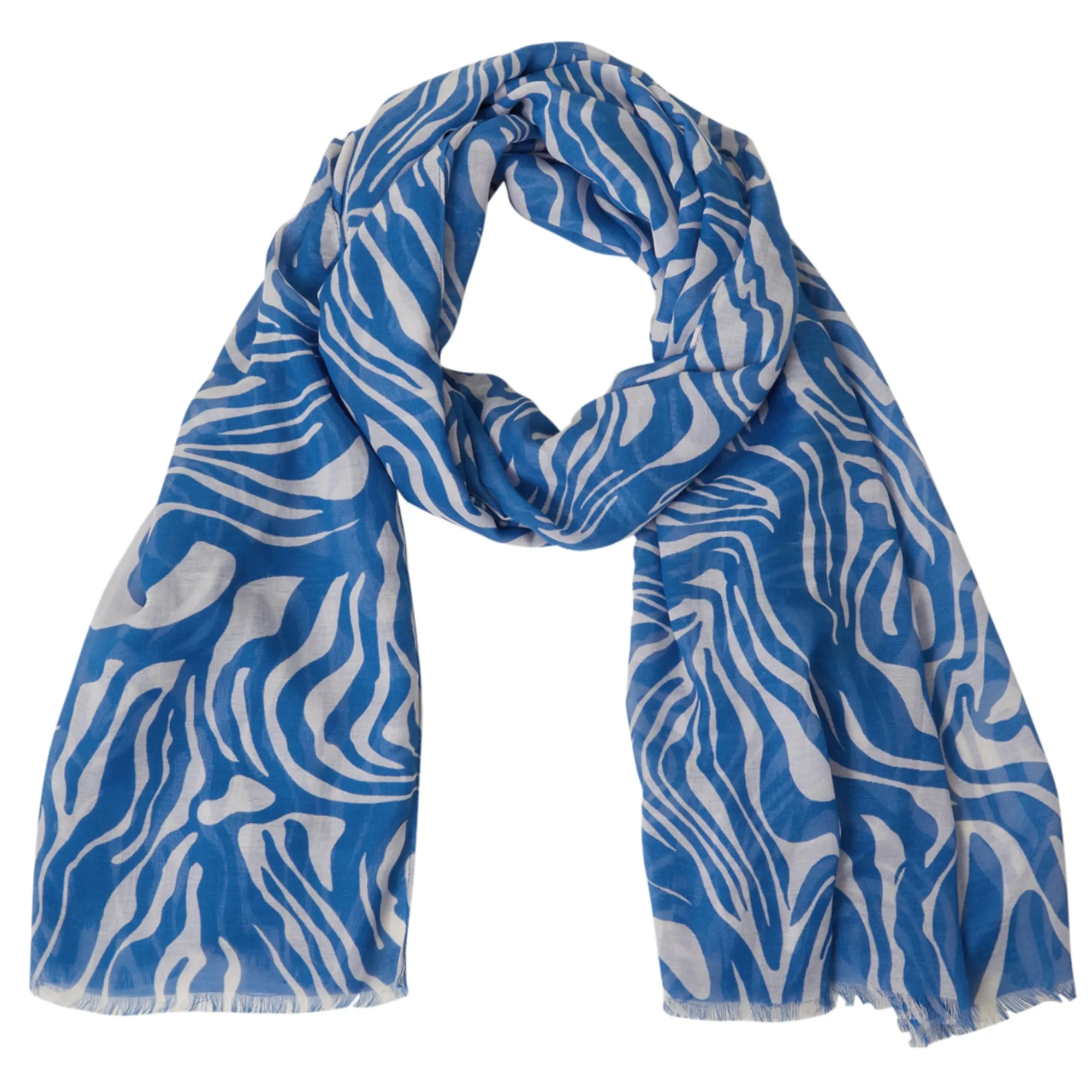 Accessorize London Women's Blue Swirl Scarf