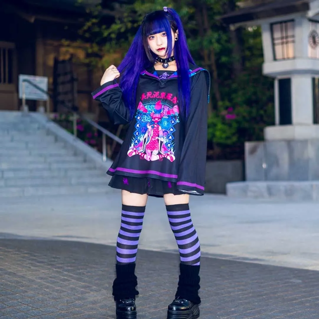 ACDC RAG x A.YAMI Aishiteru Sailor Top - Black