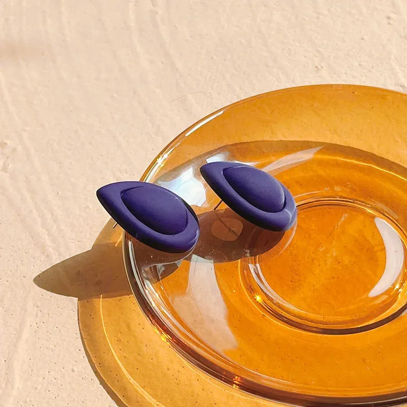 Acrylic Water Drop Stud Earrings