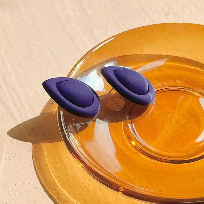 Acrylic Water Drop Stud Earrings