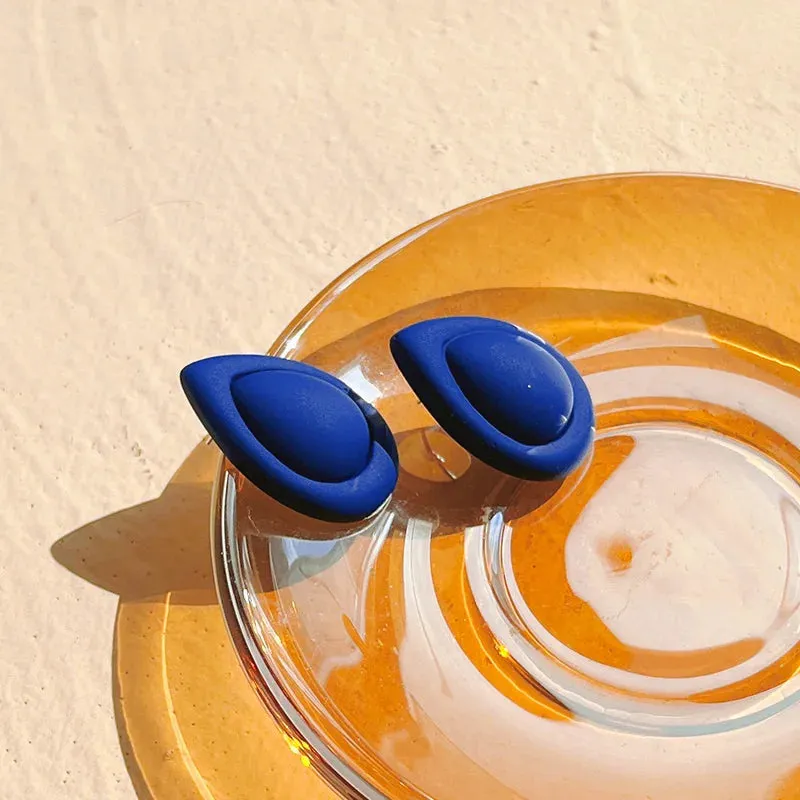 Acrylic Water Drop Stud Earrings
