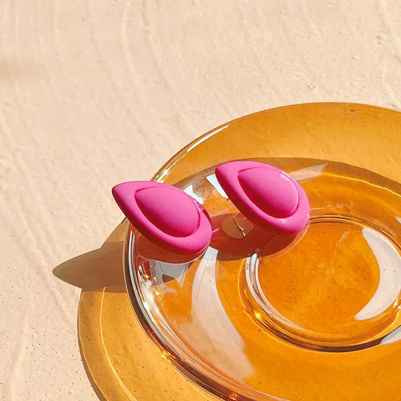 Acrylic Water Drop Stud Earrings