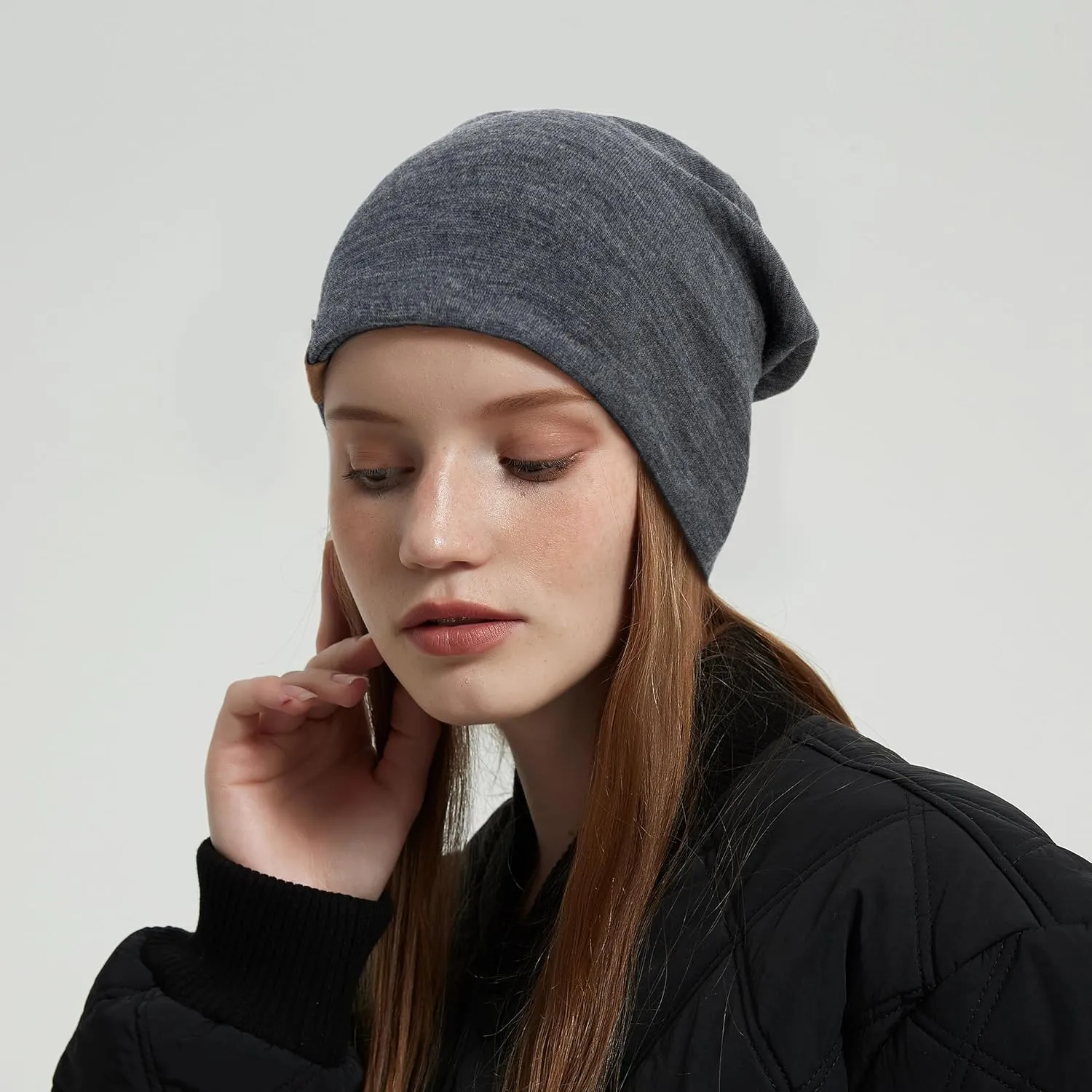 ACUSHLA 100% Merino Wool Cuff Beanie for Men & Women Knitted Winter Hat Unisex Watch Cap Skull Wrap for Cold Weather