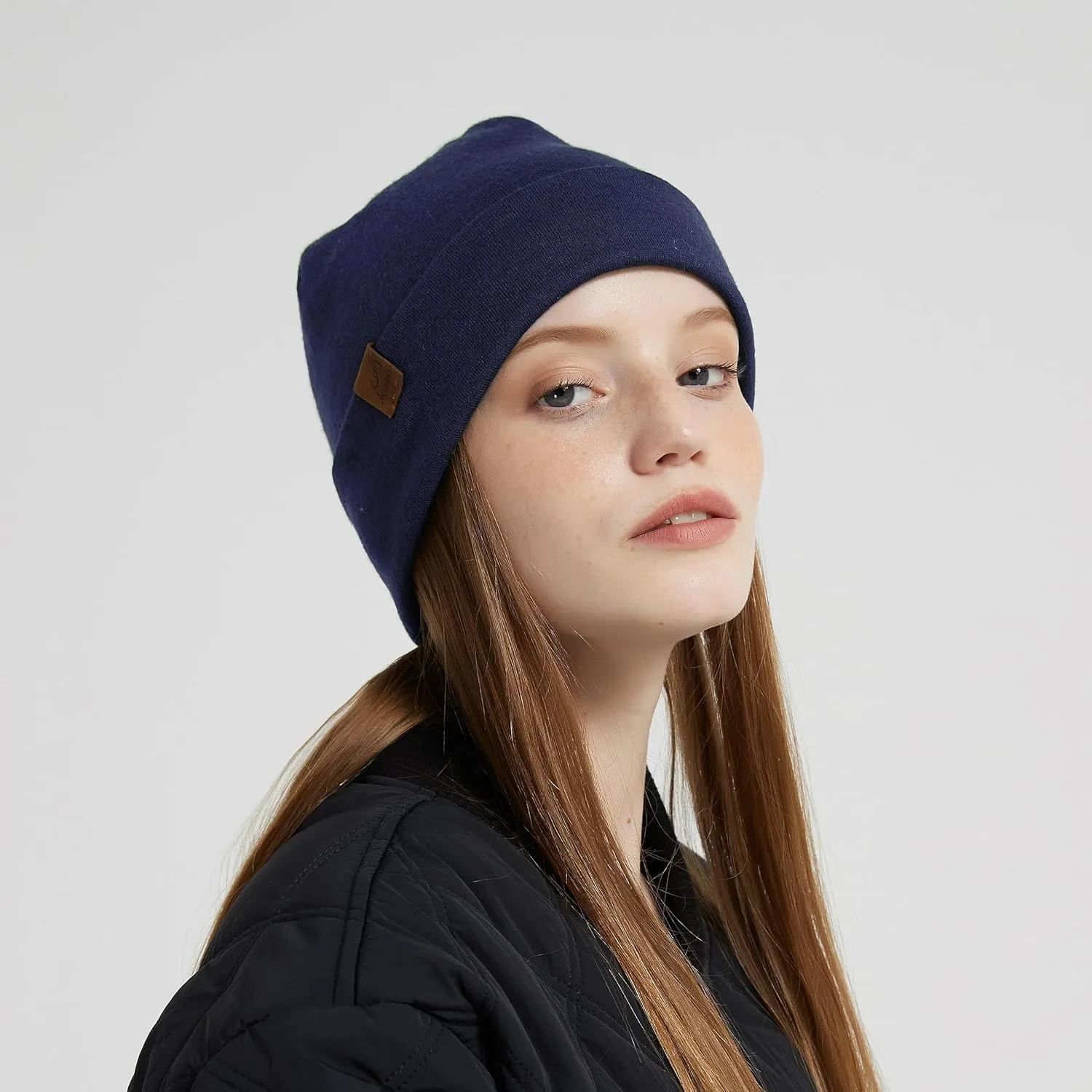 ACUSHLA 100% Merino Wool Cuff Beanie for Men & Women Knitted Winter Hat Unisex Watch Cap Skull Wrap for Cold Weather