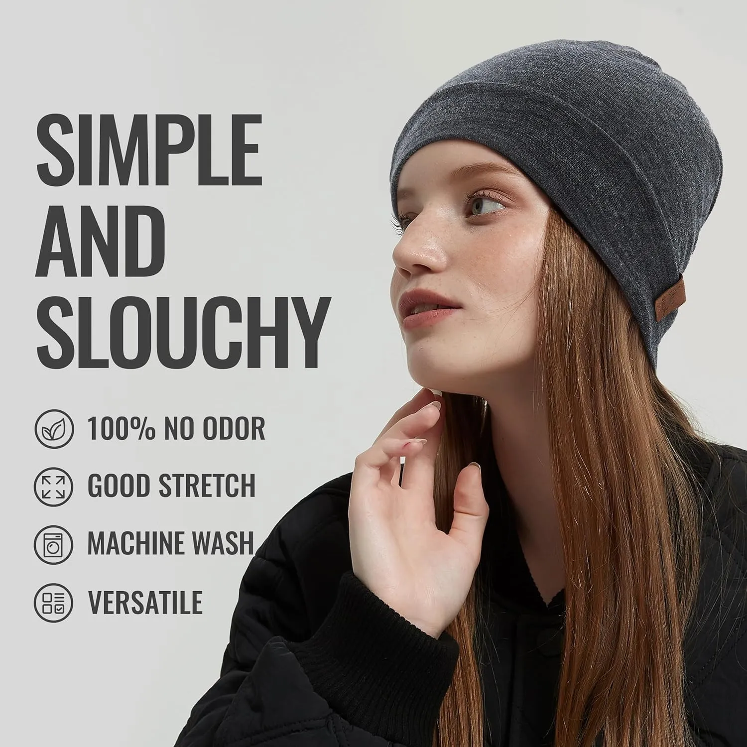 ACUSHLA 100% Merino Wool Cuff Beanie for Men & Women Knitted Winter Hat Unisex Watch Cap Skull Wrap for Cold Weather