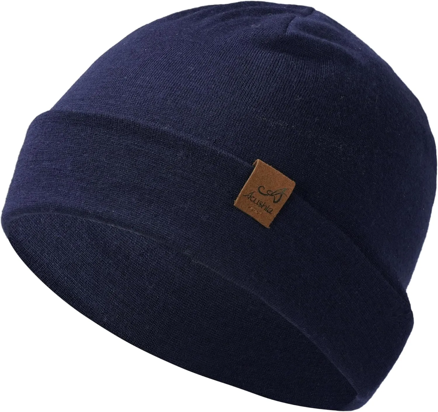 ACUSHLA 100% Merino Wool Cuff Beanie for Men & Women Knitted Winter Hat Unisex Watch Cap Skull Wrap for Cold Weather