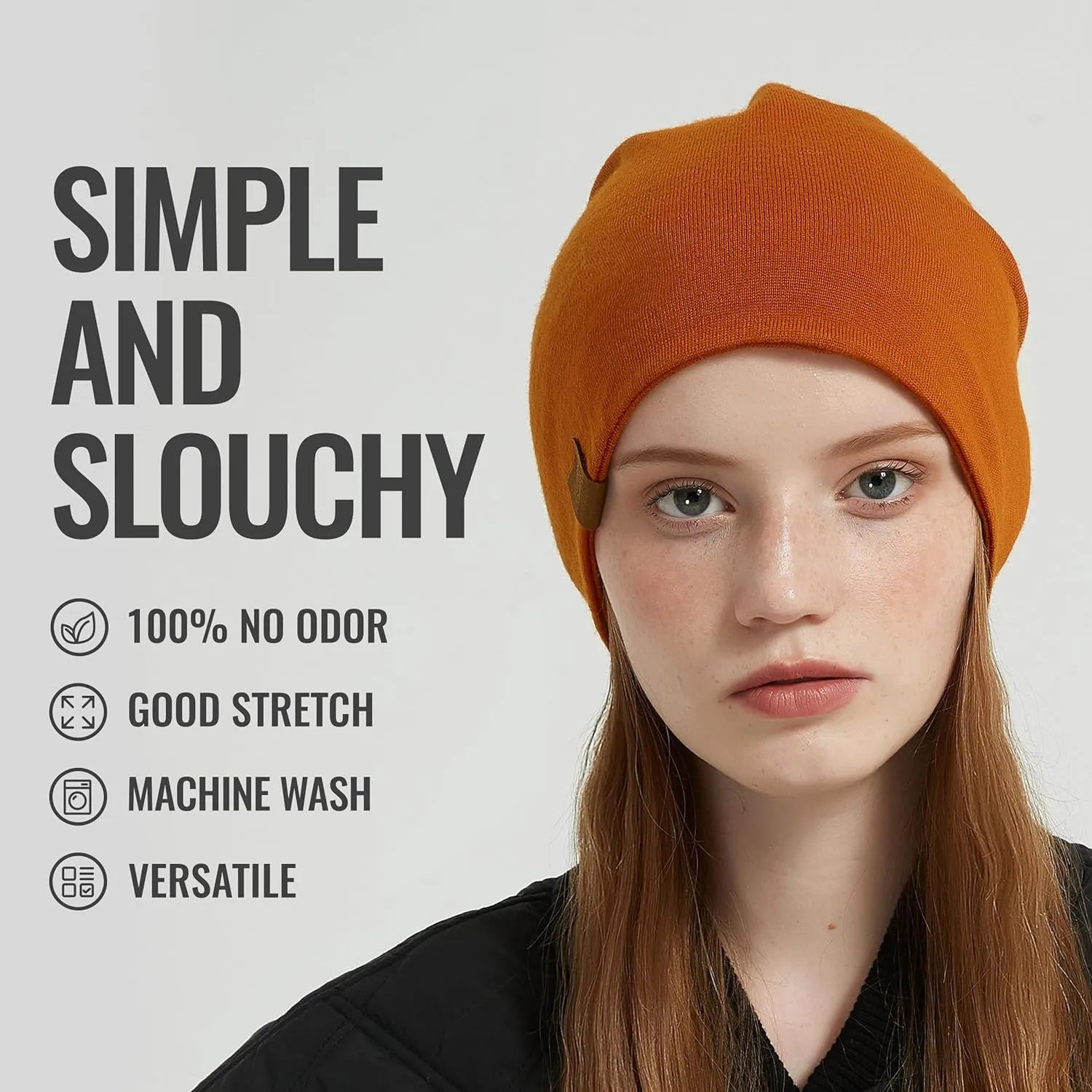 ACUSHLA 100% Merino Wool Cuff Beanie for Men & Women Knitted Winter Hat Unisex Watch Cap Skull Wrap for Cold Weather