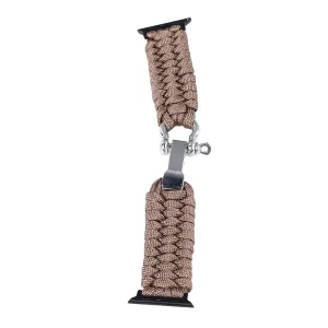 Adjustable Woven Strap Watch Band for IOS Watch 9 8 7 6 5 4 3 2 1 SE, Stylish Look, Hand Woven, Nylon Alloy, Adjustable, Drawstring, Sport, Daily Life, Office Work, Vacation,
