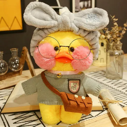 Adorable 30cm Lalafanfan Ducks Plush Toy - Soft Korean Doll for All Ages