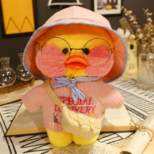 Adorable 30cm Lalafanfan Ducks Plush Toy - Soft Korean Doll for All Ages
