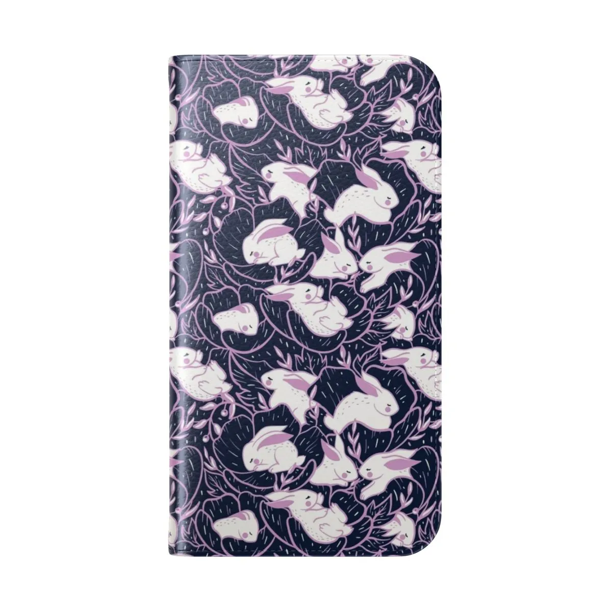 Adorable Bunny-Themed Flip Cover Phone Case