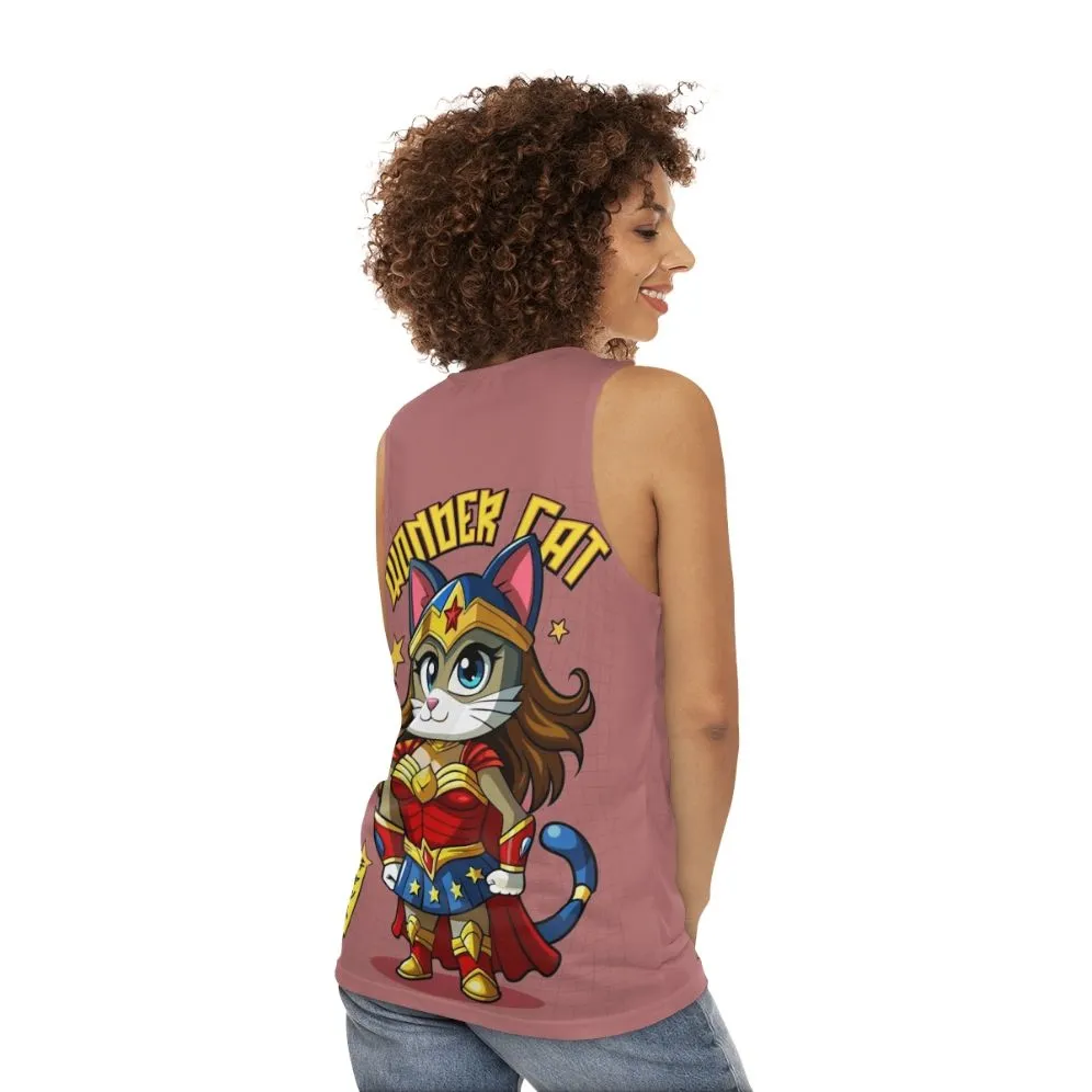 Adorable Japanese Wonder Cat Unisex Tank Top