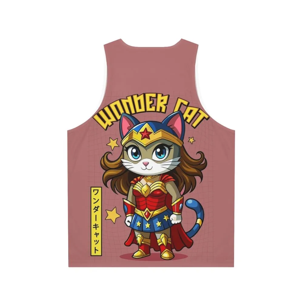 Adorable Japanese Wonder Cat Unisex Tank Top
