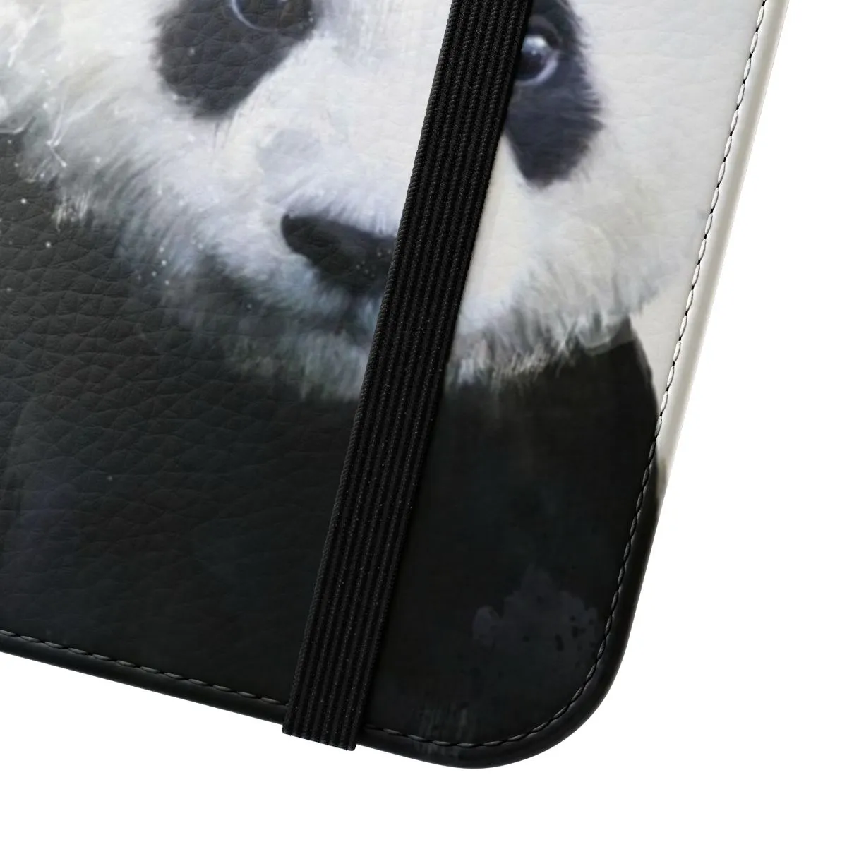 Adorable Panda-Themed Flip Cover Phone Case