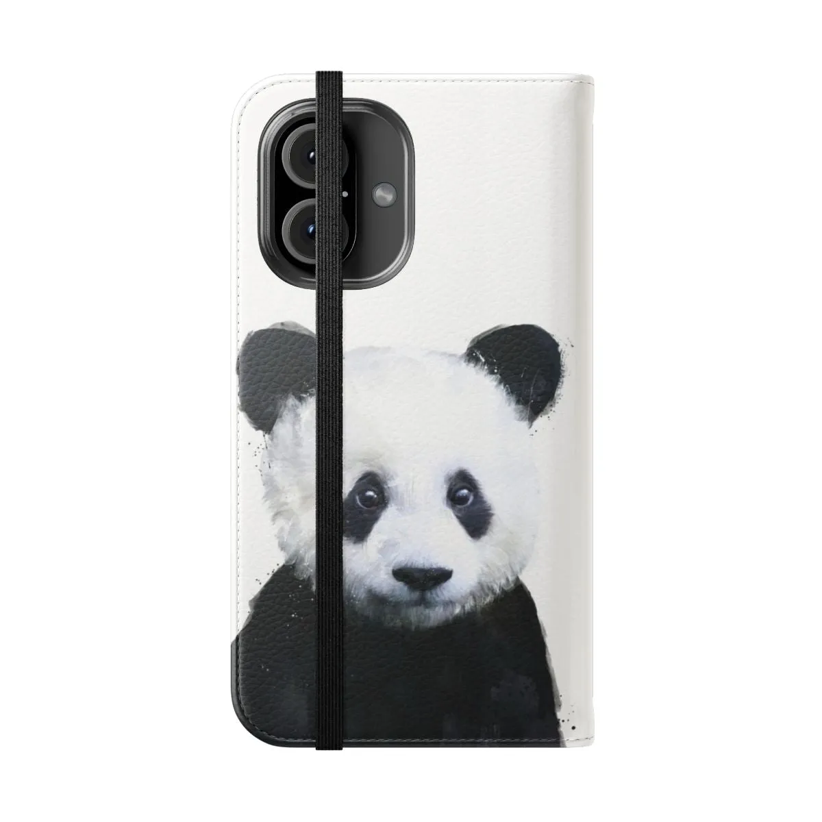 Adorable Panda-Themed Flip Cover Phone Case