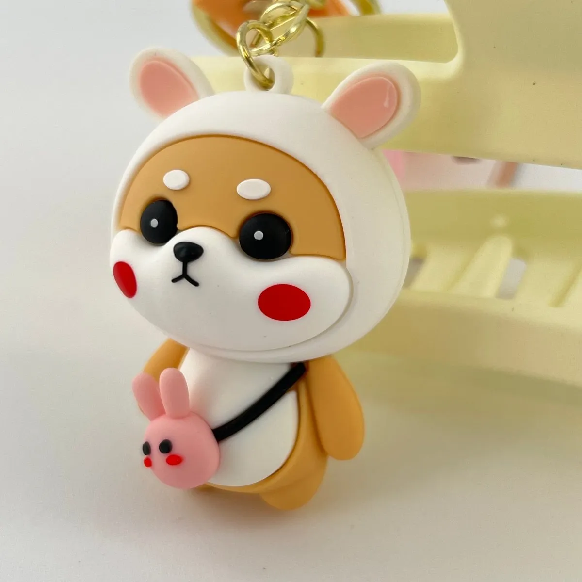 Adorable Shiba Inu Keychain - Durable and Eye-Catching Design for Keys