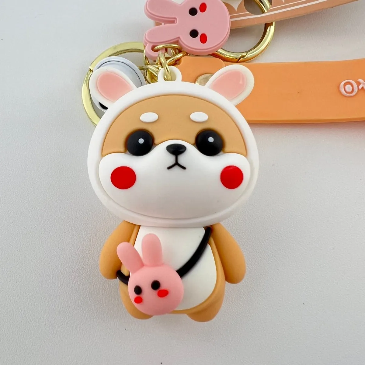 Adorable Shiba Inu Keychain - Durable and Eye-Catching Design for Keys