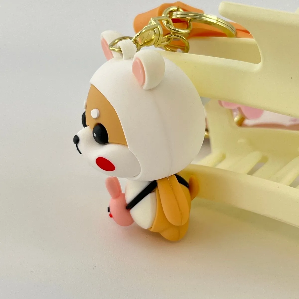 Adorable Shiba Inu Keychain - Durable and Eye-Catching Design for Keys
