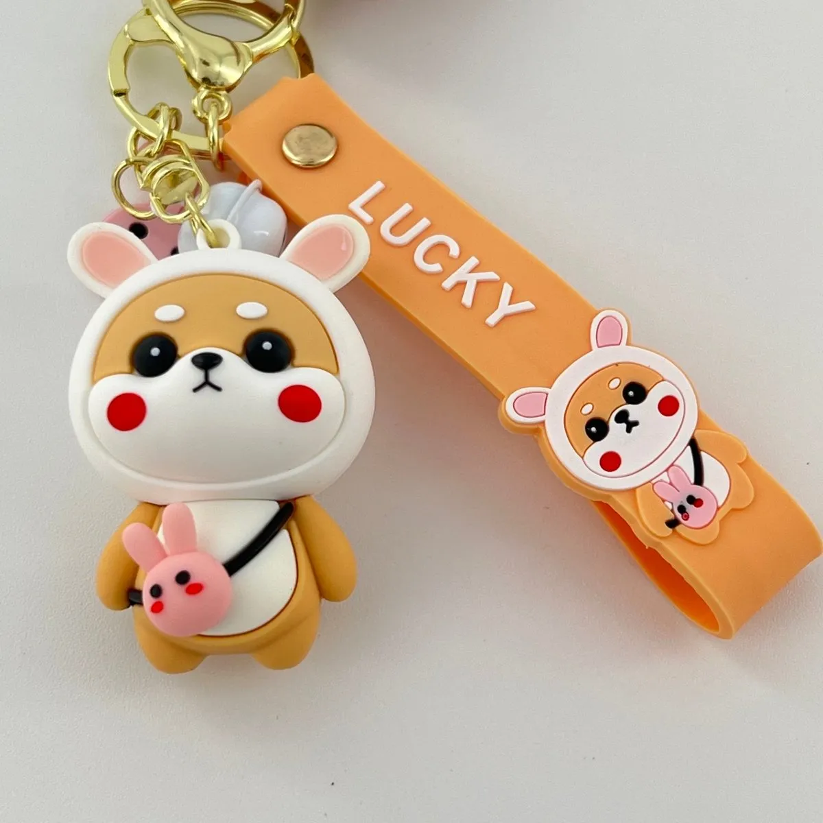 Adorable Shiba Inu Keychain - Durable and Eye-Catching Design for Keys