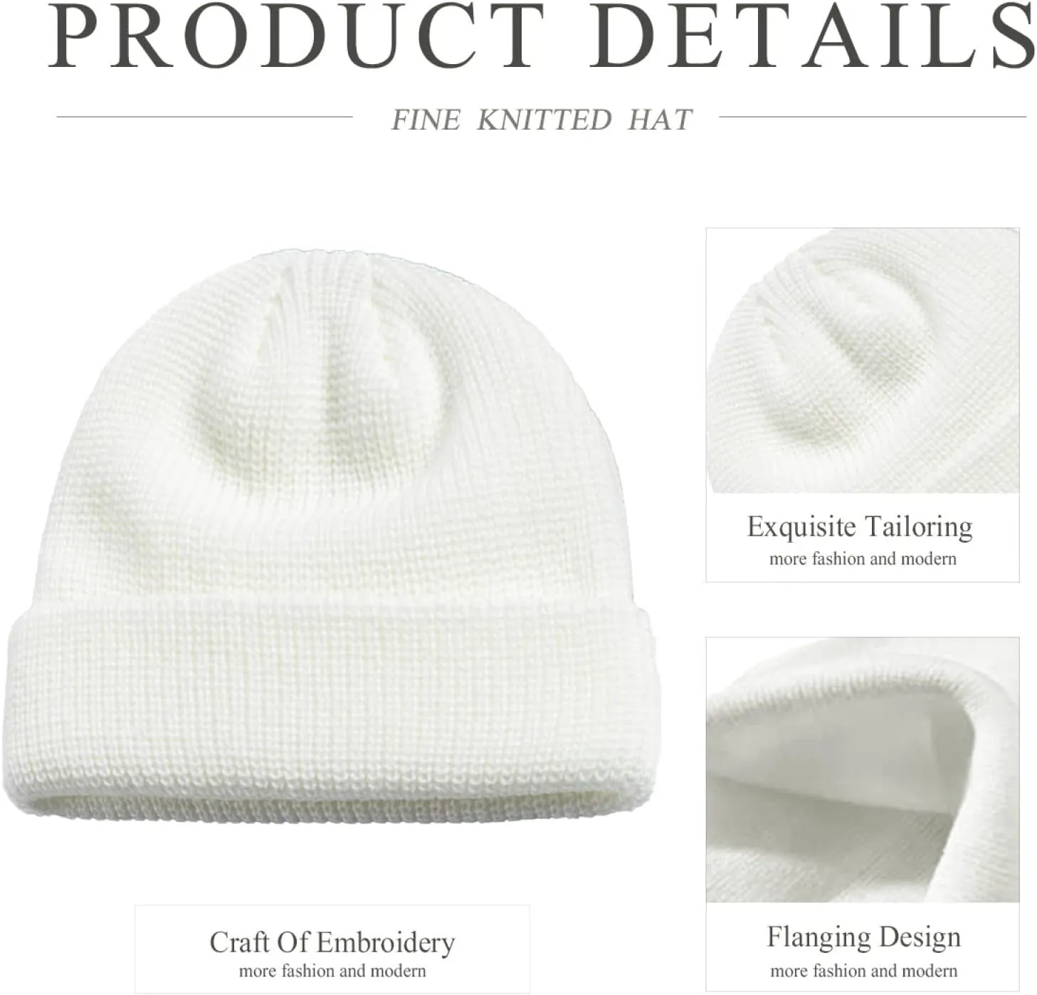 Adult Kids Boys Girls Unisex Fisherman Beanie for Toddler Winter Warm Hats Knit Watch Cap