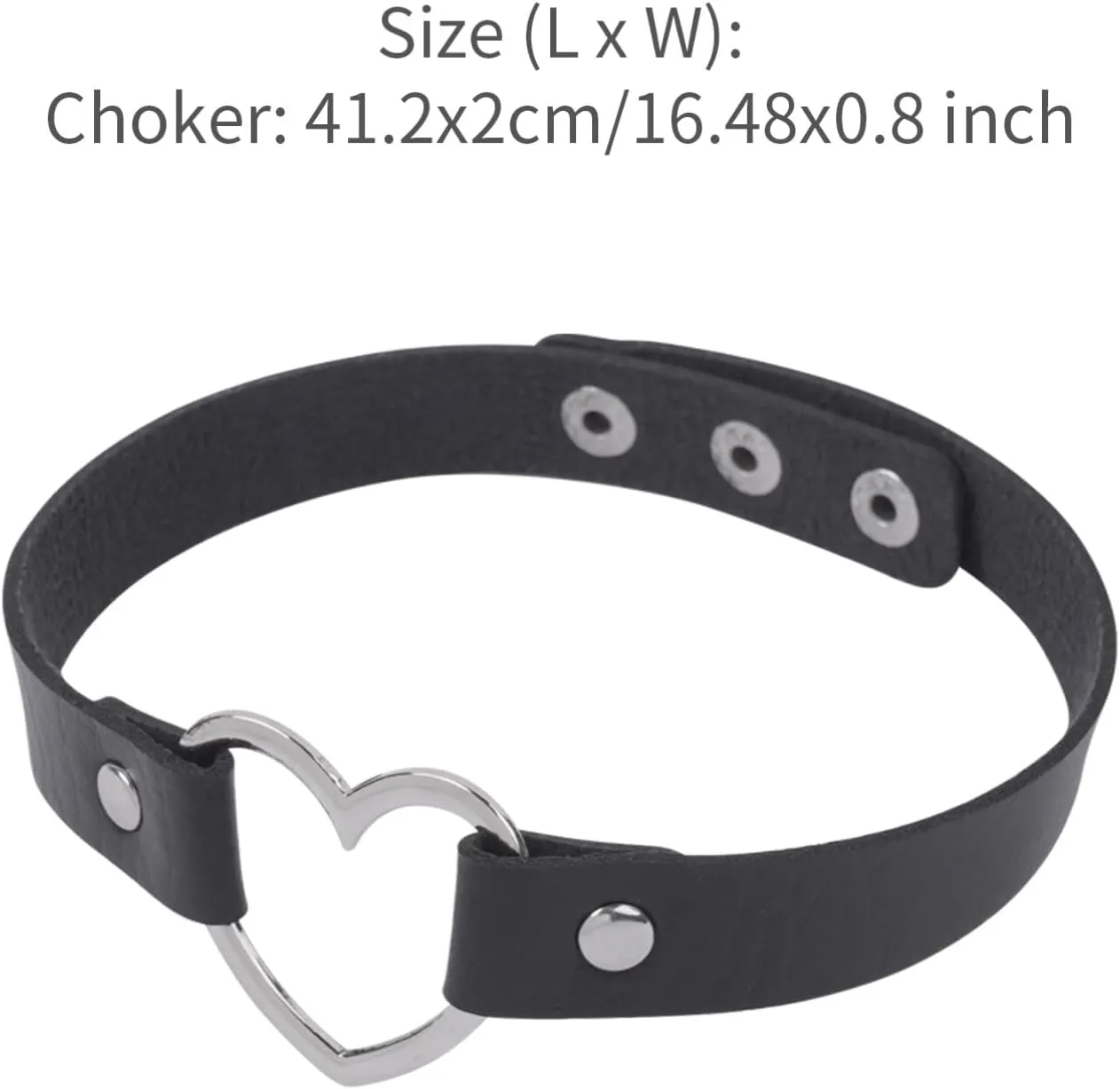 Aislor Women PU Leather Punk Rivets Choker Necklace and Half Finger Performance Gloves Mittens
