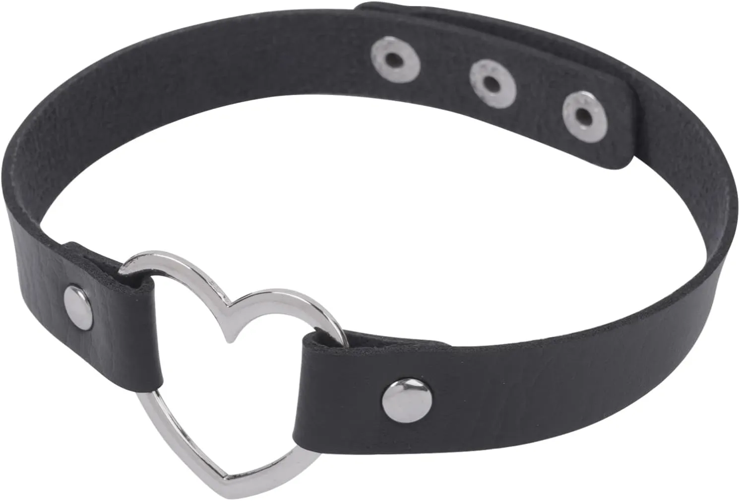 Aislor Women PU Leather Punk Rivets Choker Necklace and Half Finger Performance Gloves Mittens