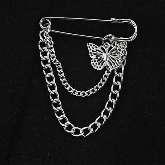 Alternative butterfly gothic chain belt