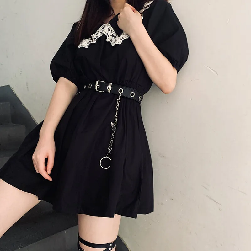 Alternative butterfly gothic chain belt