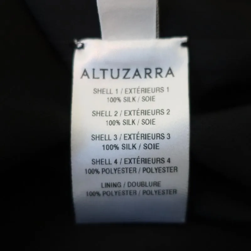 Altuzarra Dress Parrot Ikat Printed Silk Chiffon Size 36 Sleeveless Shift