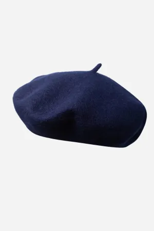 Amelie Classic Beret - Navy Blue