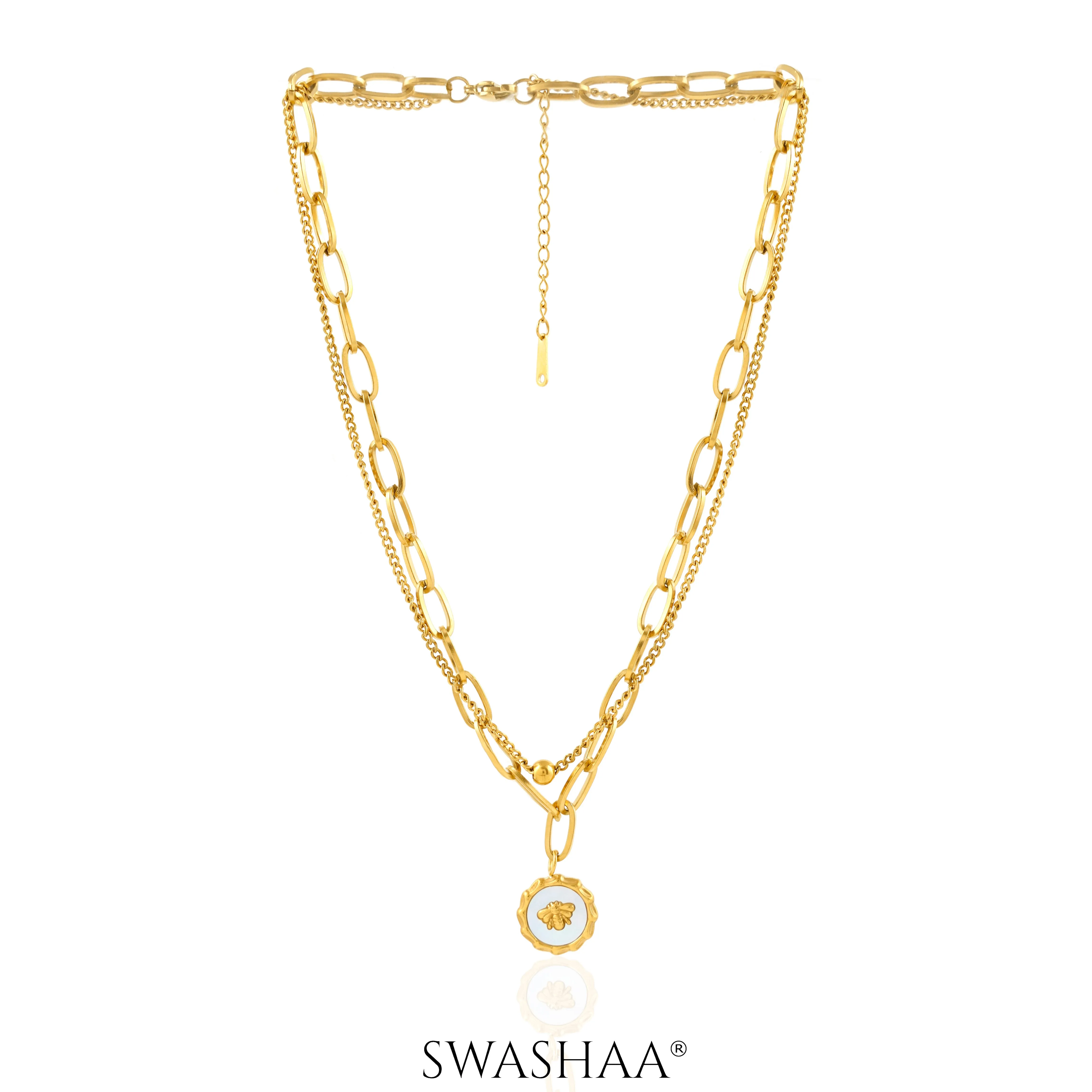 Ana 18K Gold Plated Layered Necklace