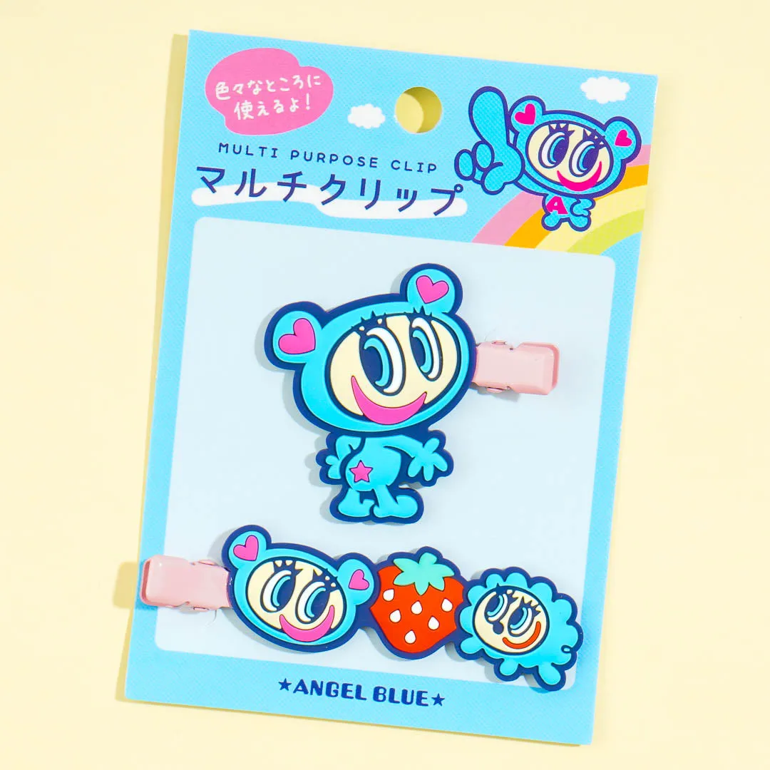 Angel Blue Multi-Purpose Clip Set - 2 pcs
