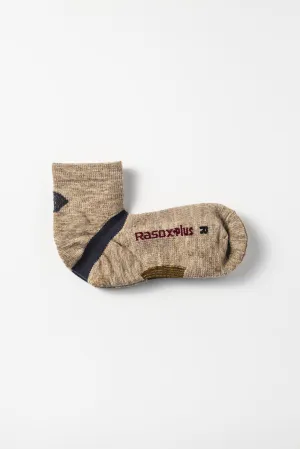 Ankle Length Sport Sock, Beige Mix