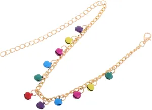 Anklet Bracelets for Women Fashion Bell Anklet Tassels Adjustable Chain Summer Jewelry for Women