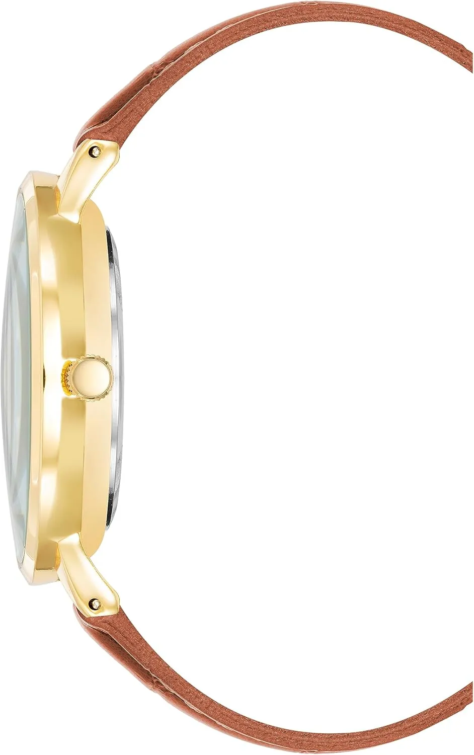 Anne Klein Women's Croco-Grain Patterned Faux Leather Strap Watch