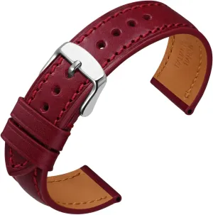 ANNEFIT Watch Bands 18mm 20mm 22mm, Premium Full Grain Leather Watch Straps for Men and Women