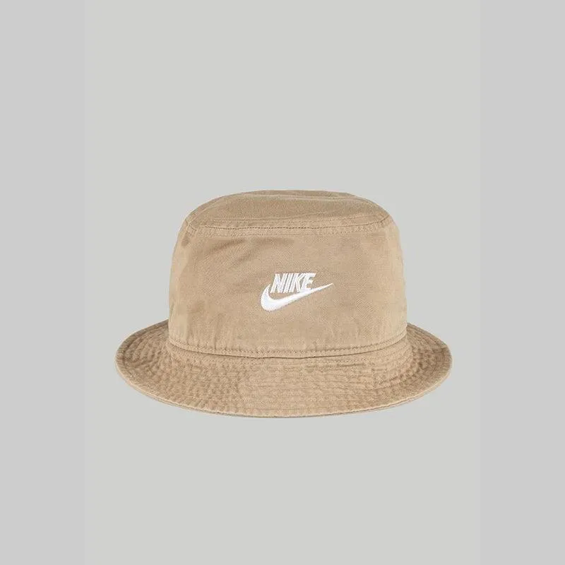Apex Futura Washed Bucket Hat - Khaki/White