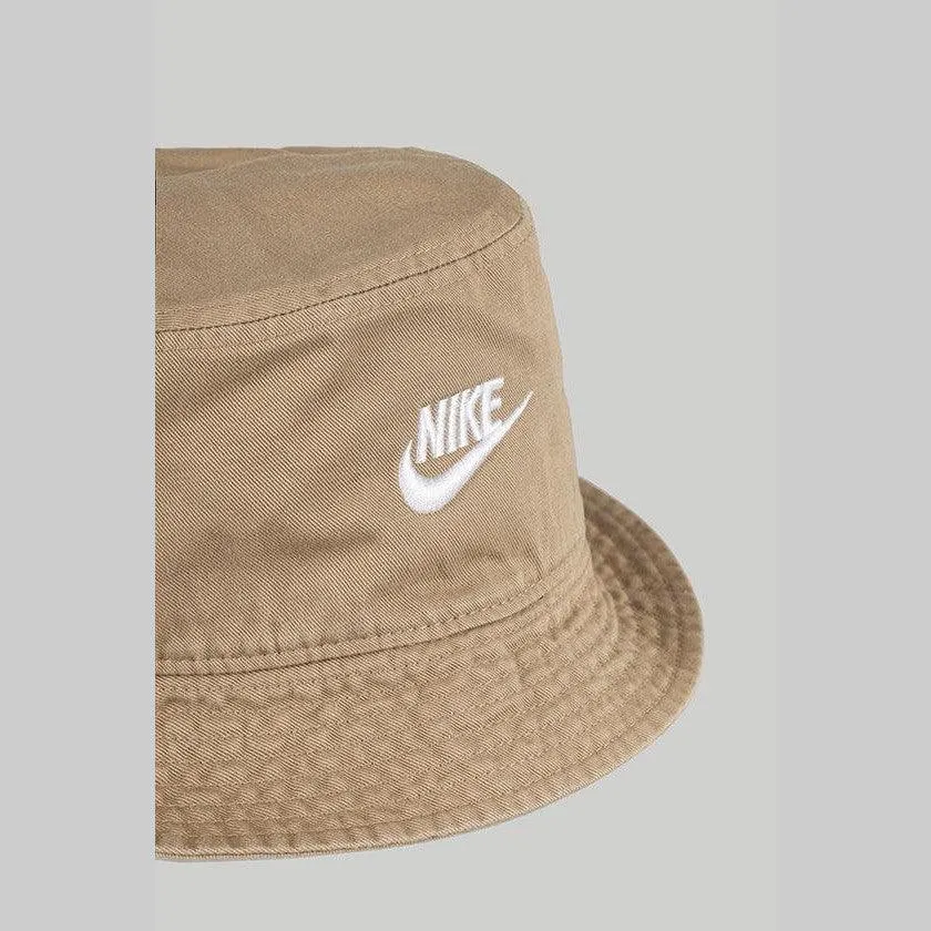 Apex Futura Washed Bucket Hat - Khaki/White