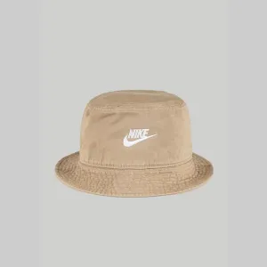 Apex Futura Washed Bucket Hat - Khaki/White