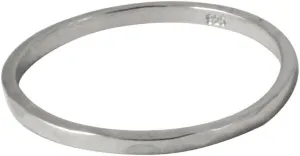 apop nyc Thin Band Ring Sterling Silver Hammered 1.5mm (Size 3-9)