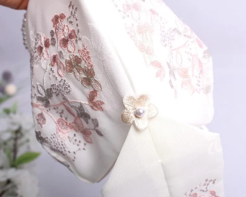 Apricot Strap Tale Girls Hanbok Hat (2 Colors)