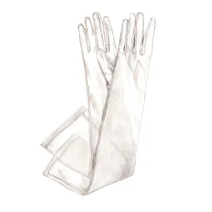 Arabella Tulle Opera Gloves