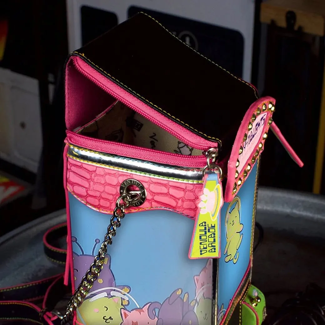 Arcade Kitty-Naughts Crossbody by Vendula