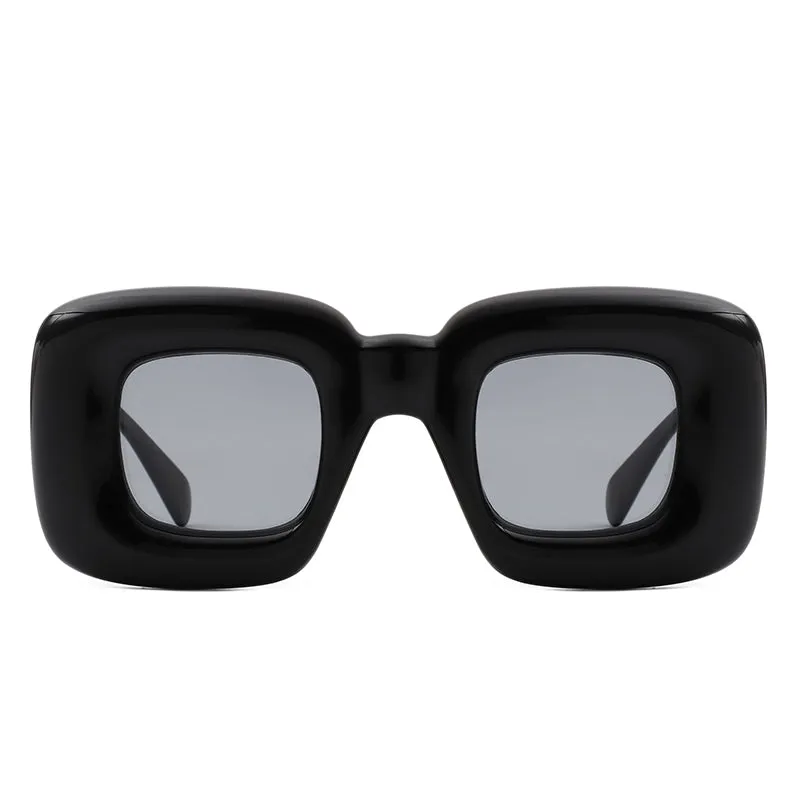 Argo - Oversized Y2K Inflated Frame One Piece Lens Sunglasses