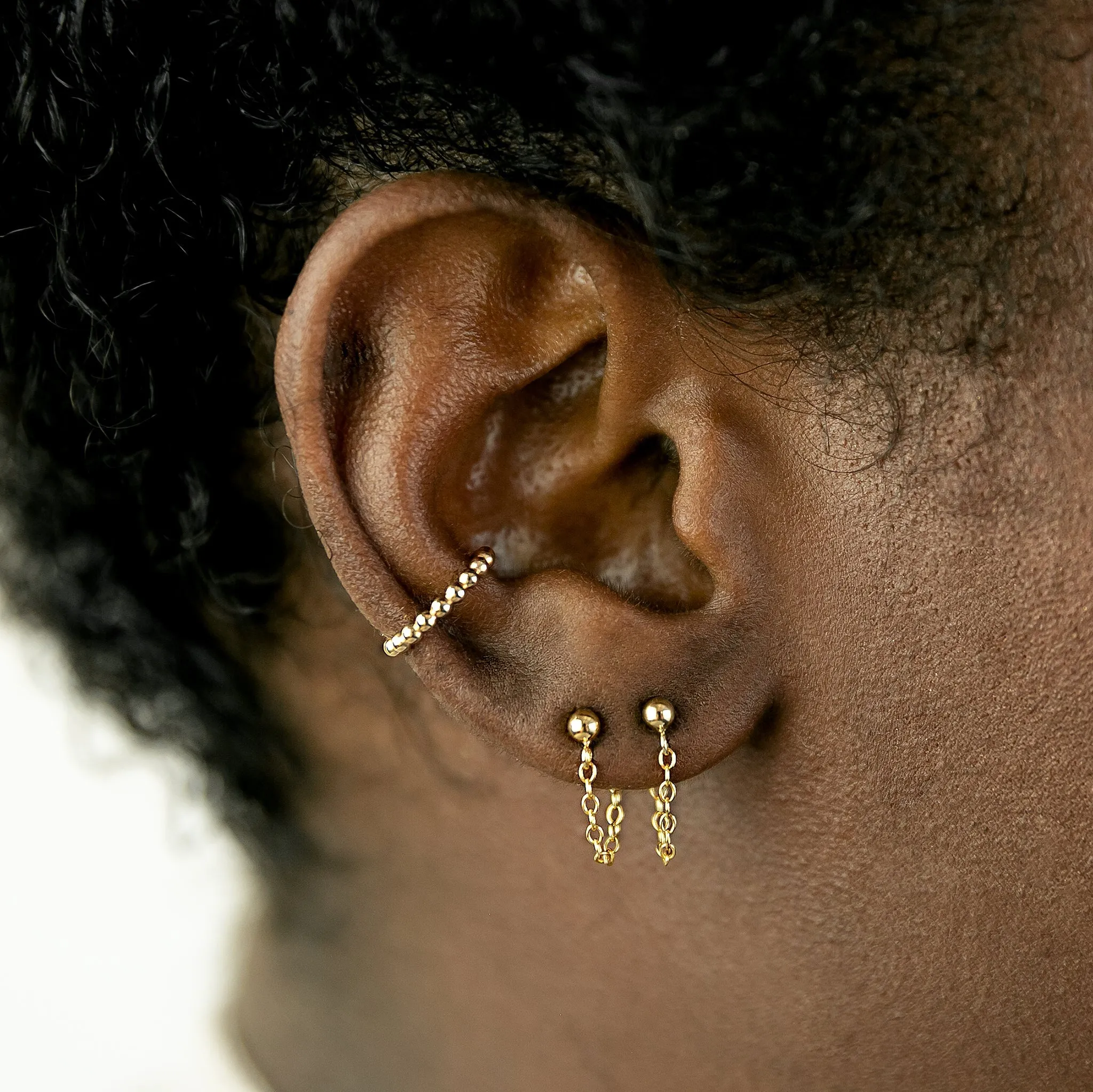 Aria Chain Cuff Earrings