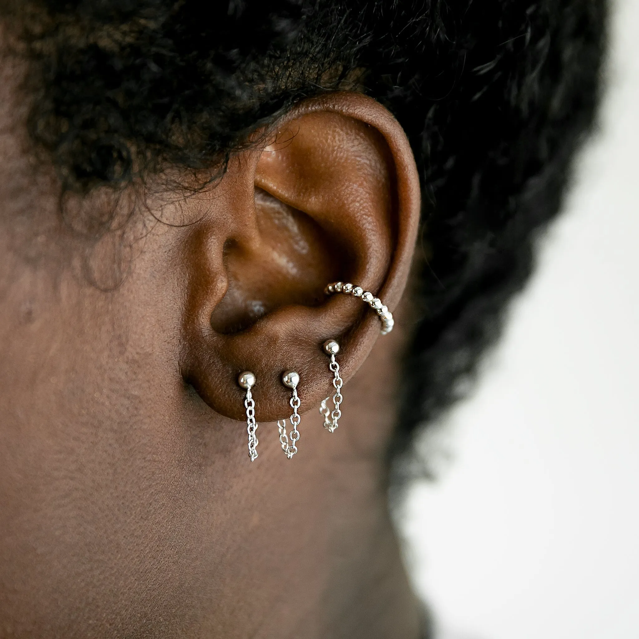 Aria Chain Cuff Earrings