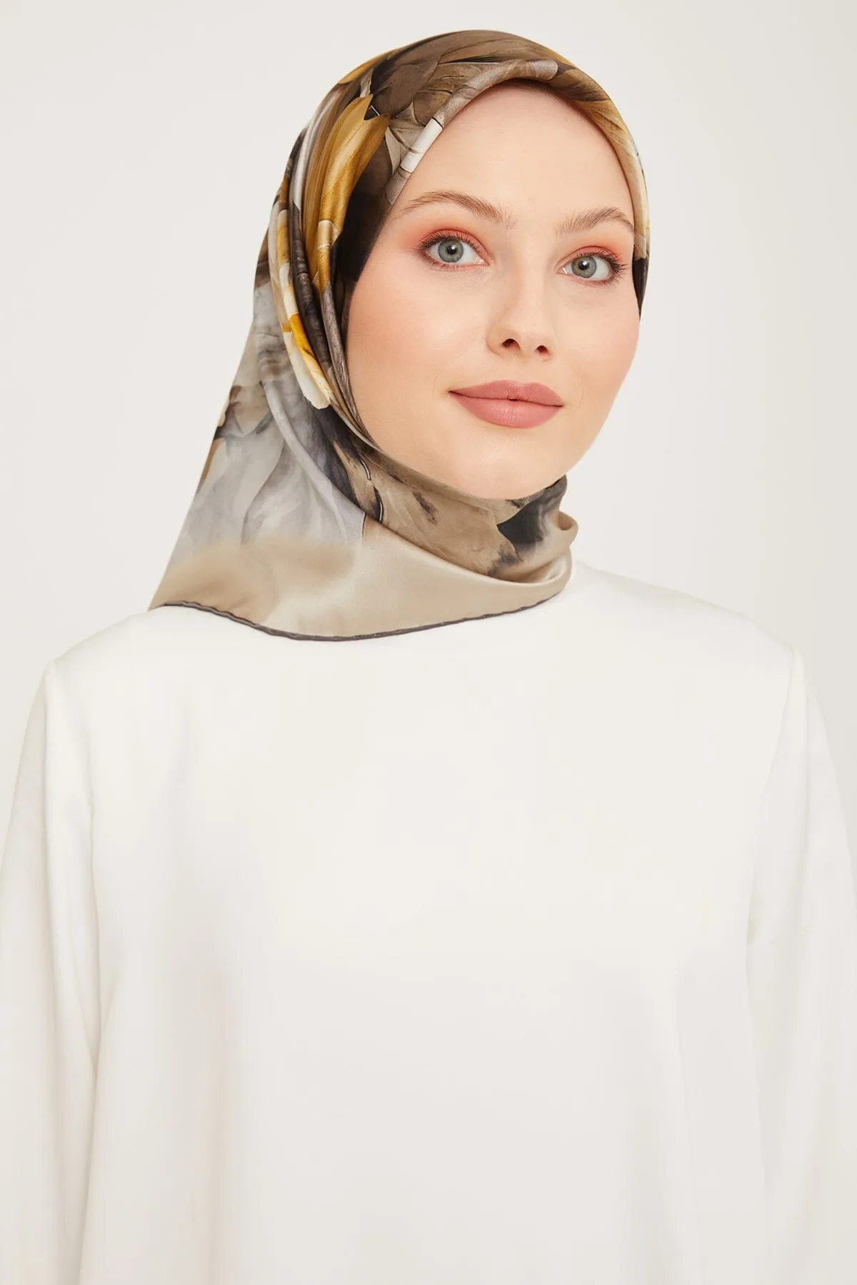 Armine Nocturne Floral Silk Scarf #2
