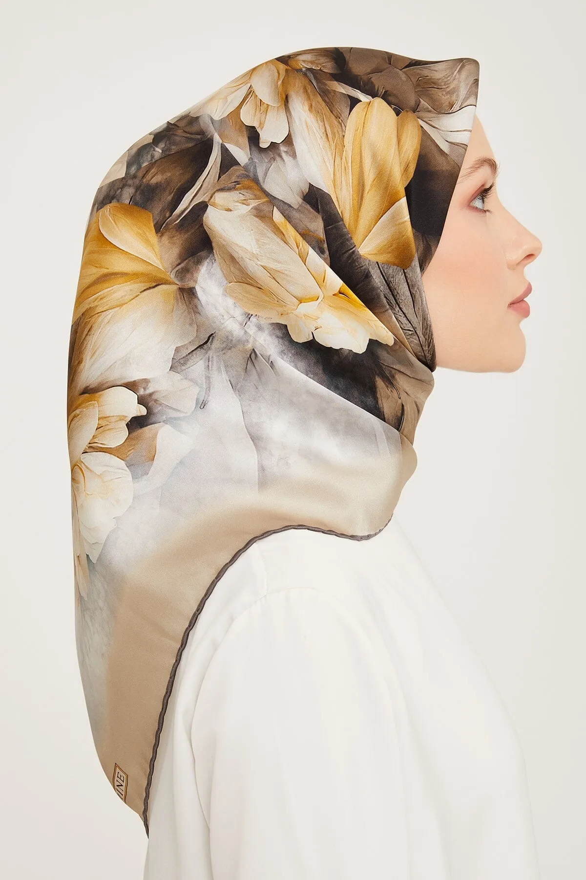 Armine Nocturne Floral Silk Scarf #2