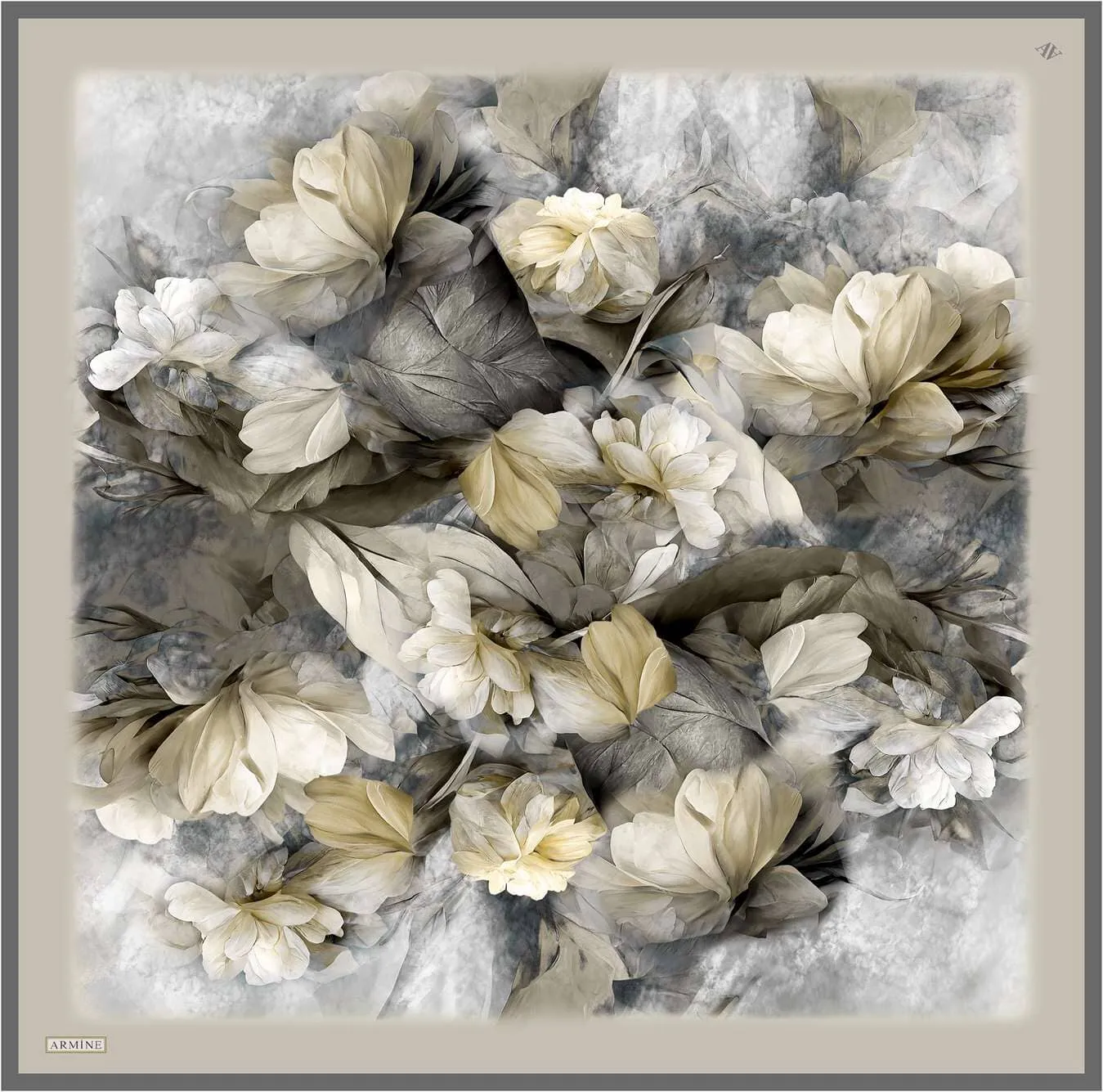 Armine Nocturne Floral Silk Scarf #2