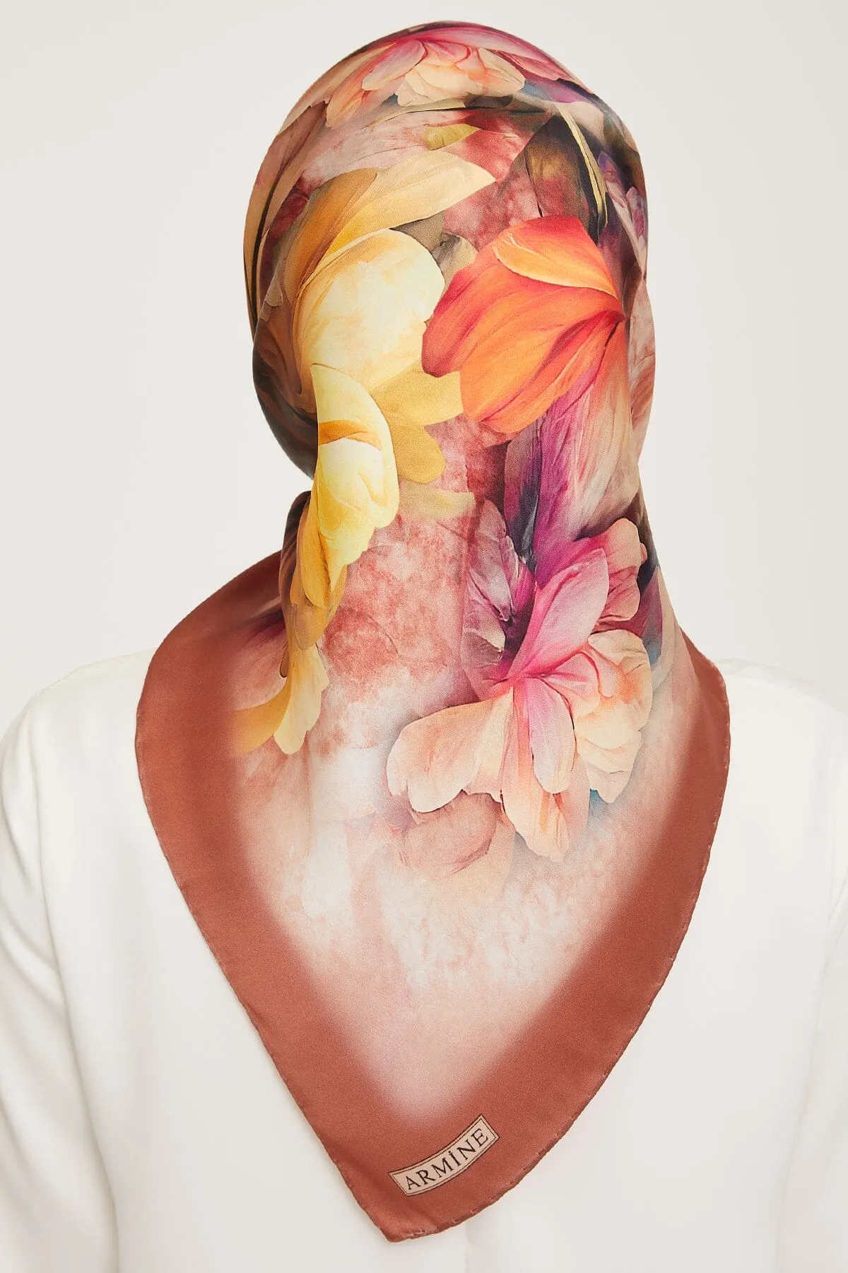 Armine Nocturne Floral Silk Scarf #51